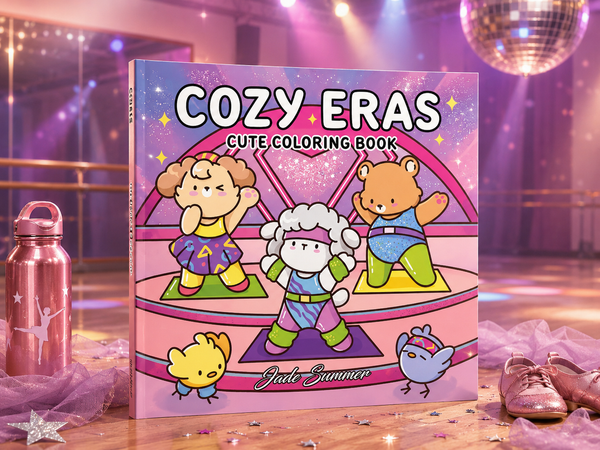 كتاب تلوين Cozy Eras – Cute✨🪩