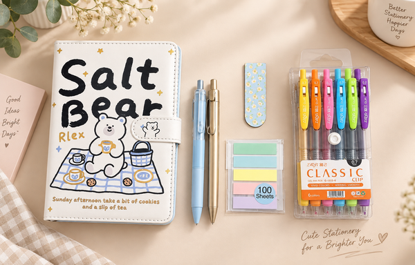 Pastel Kawaii Stationery Collection | مجموعة القرطاسية الباستيل الكيوت 🩵✨