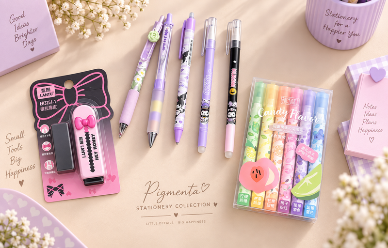 Kuromi Collection | مجموعة قرطاسية كرومي الكيوت💜