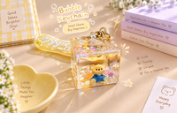 Bubble Bear Acrylic Keychain | ميدالية بير أكريليك كيوت🧸💛