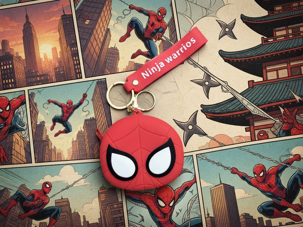 Spiderman Round Keychain Wallet – ميدالية سبايدرمان دائرية❤️🕷️🕸️