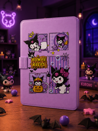 دفتر كيوت كورومي A5 بغلاف جلد فاخر وإغلاق مغناطيسي | Kawaii Notebook