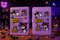 دفتر كيوت كورومي A5 بغلاف جلد فاخر وإغلاق مغناطيسي | Kawaii Notebook